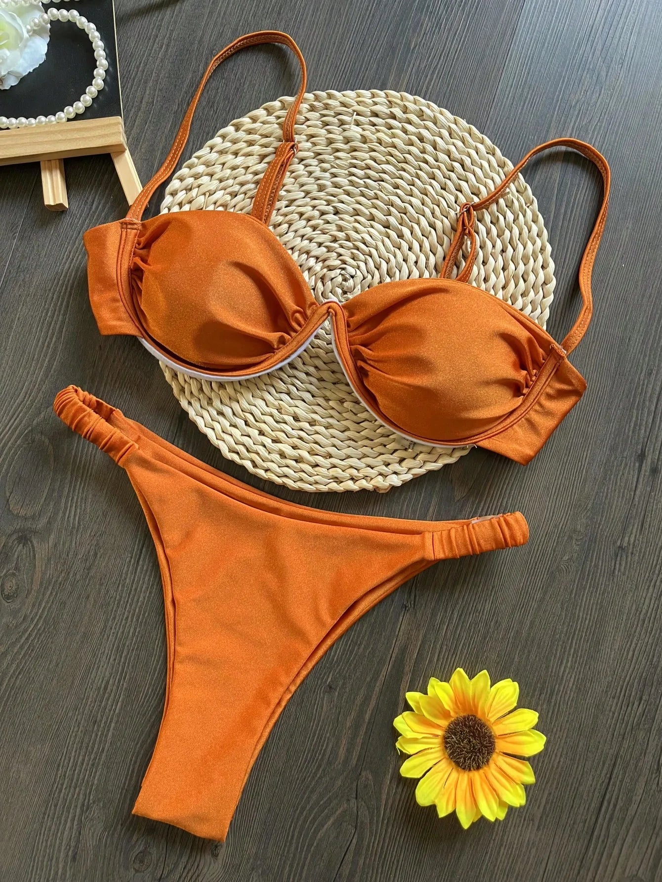 Golden Bloom Bikini