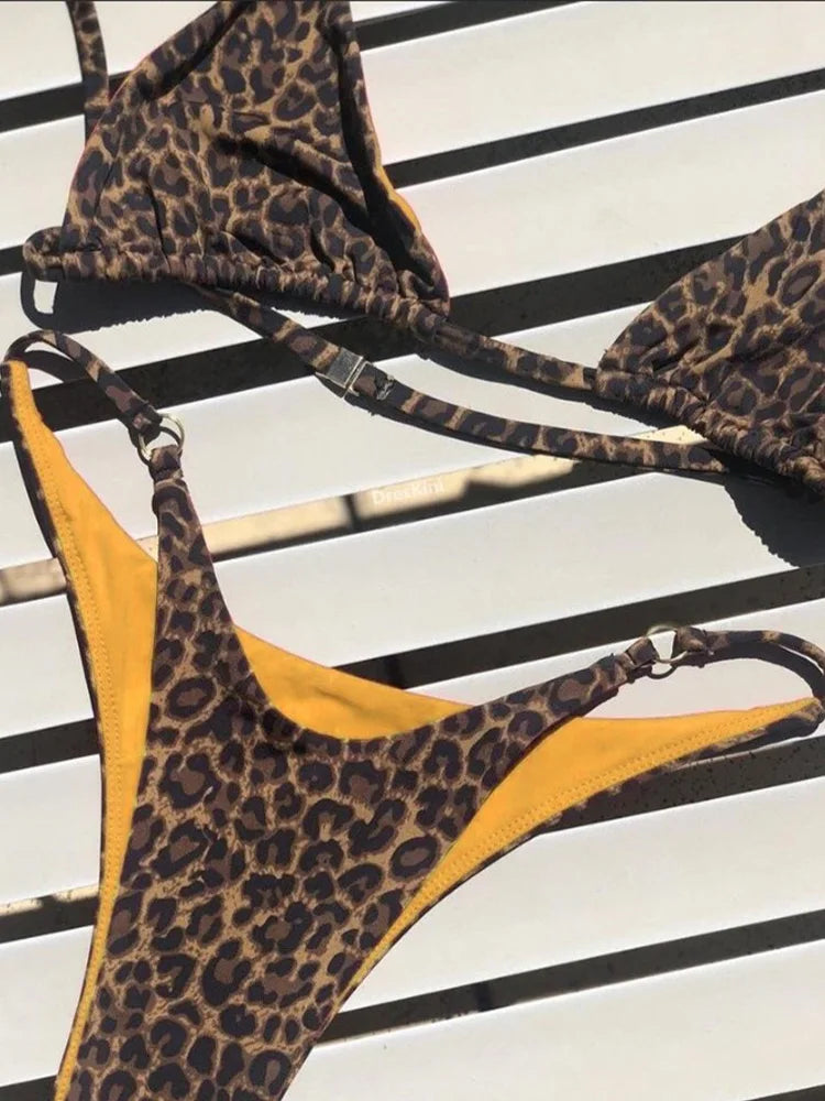 Wild Mirage Reversible Leopard Bikini