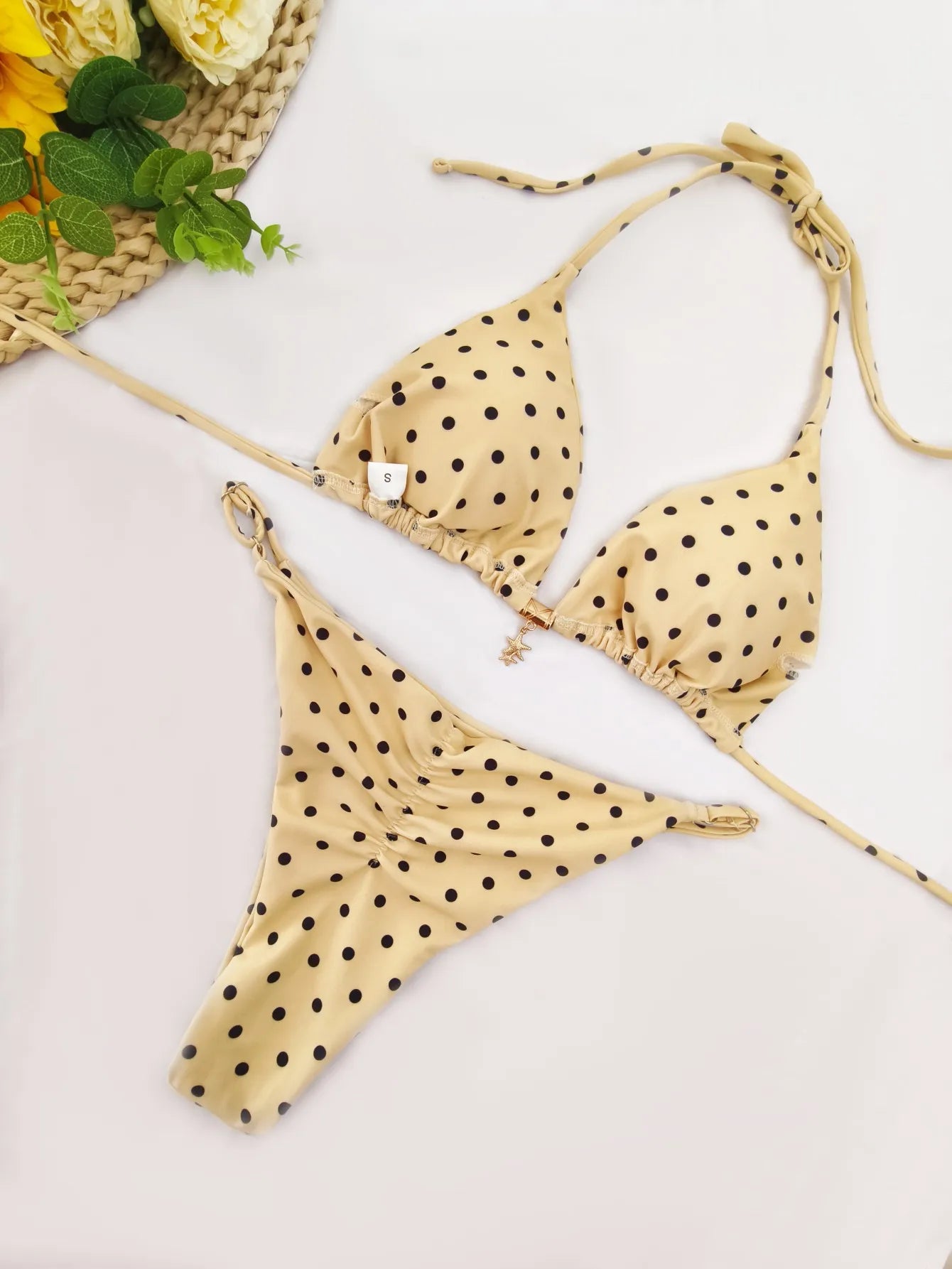 Sunny Dots Triangle Bikini