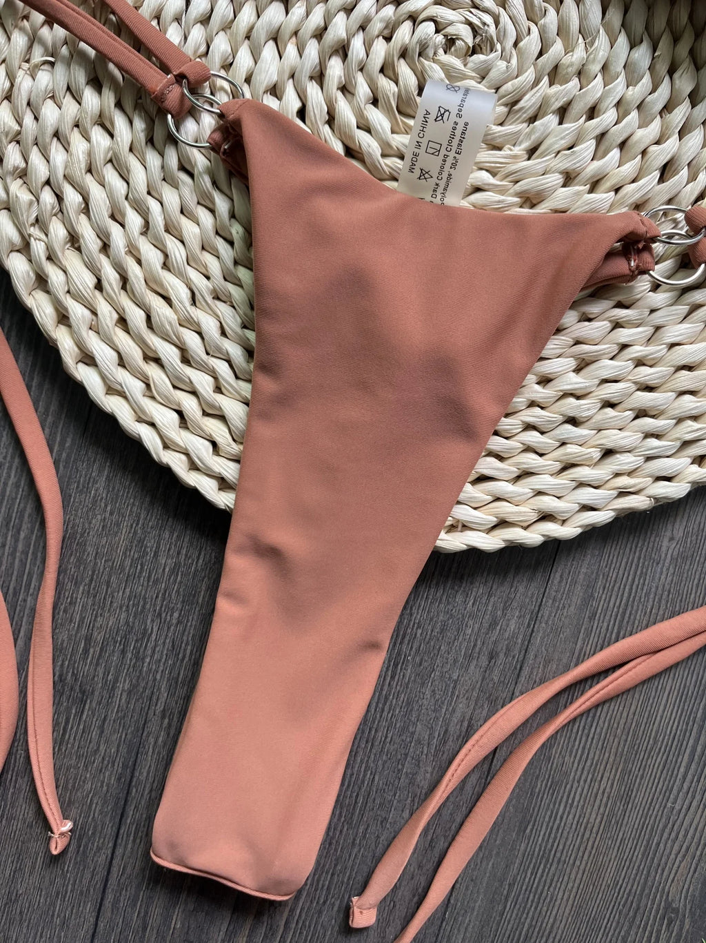 Mocha Luxe Minimal Bikini Set