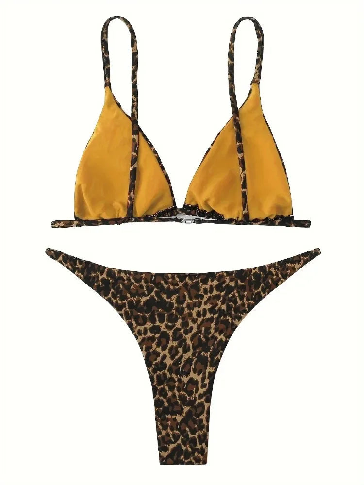 Wild Mirage Reversible Leopard Bikini