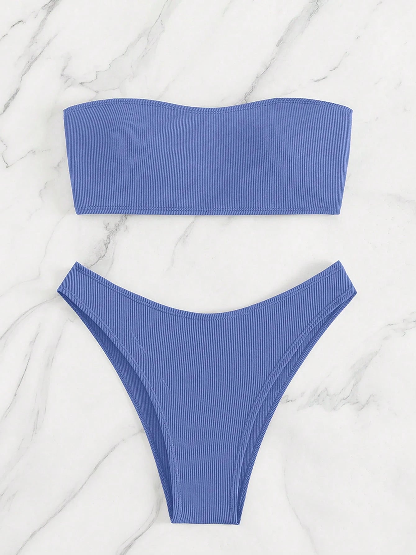 Azure Breeze Bandeau Bikini Set