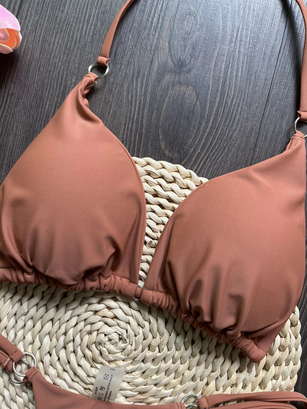 Mocha Luxe Minimal Bikini Set