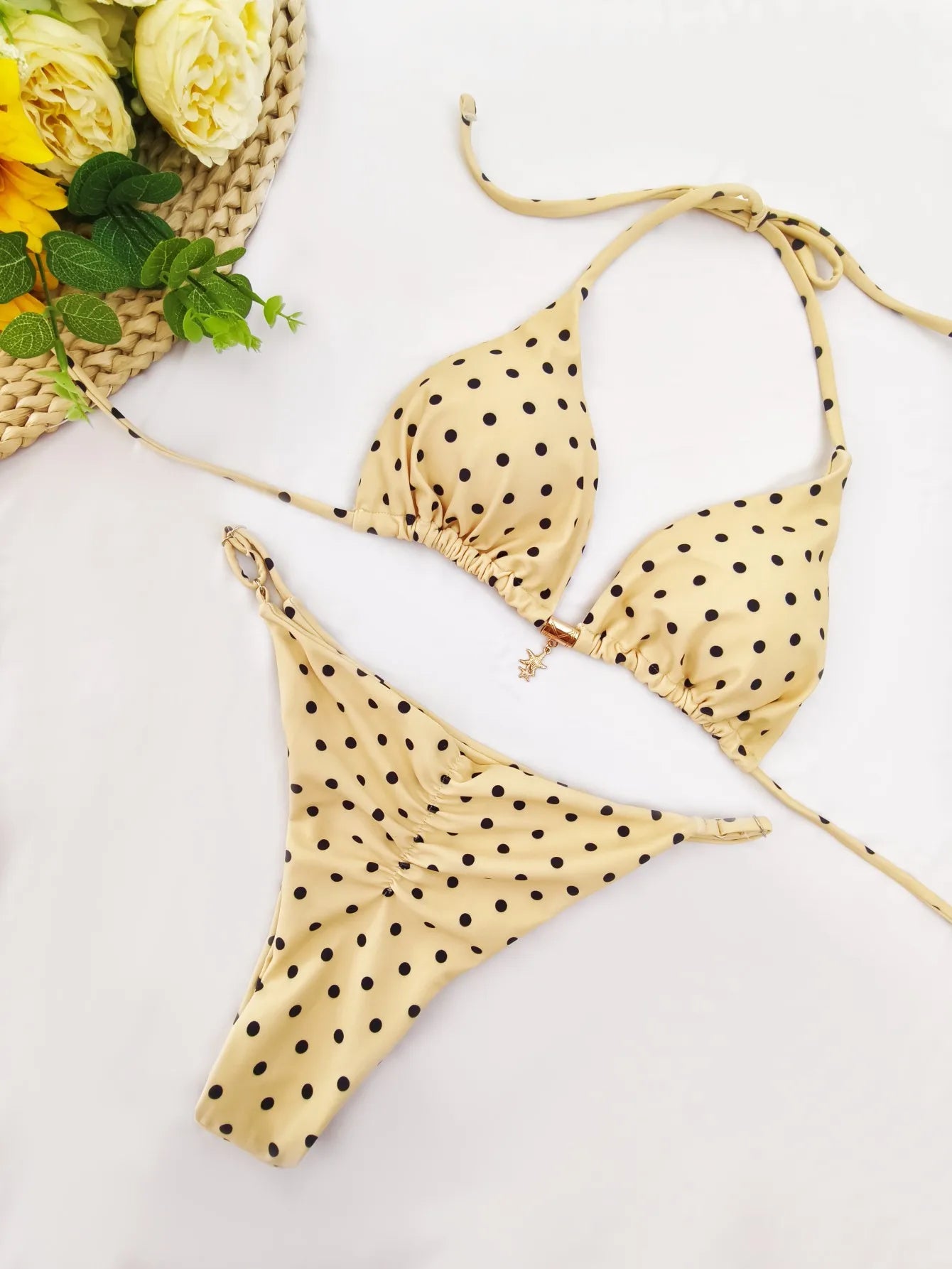 Sunny Dots Triangle Bikini