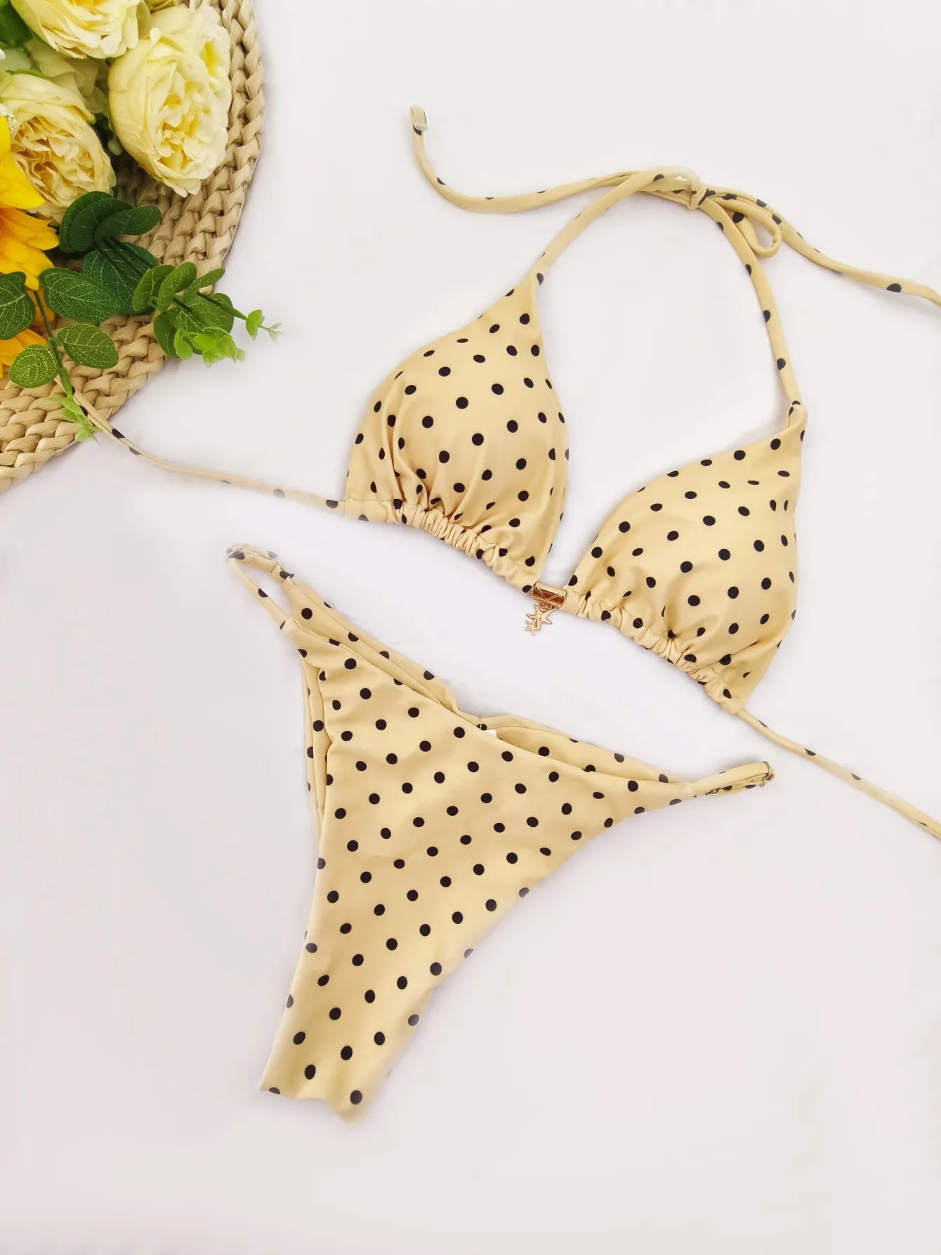 Sunny Dots Triangle Bikini