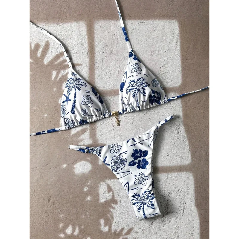 Sunny Dots Triangle Bikini