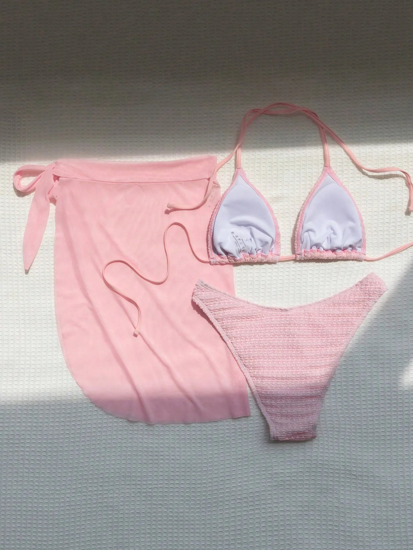 Blush Breeze 3-Piece Bikini Set