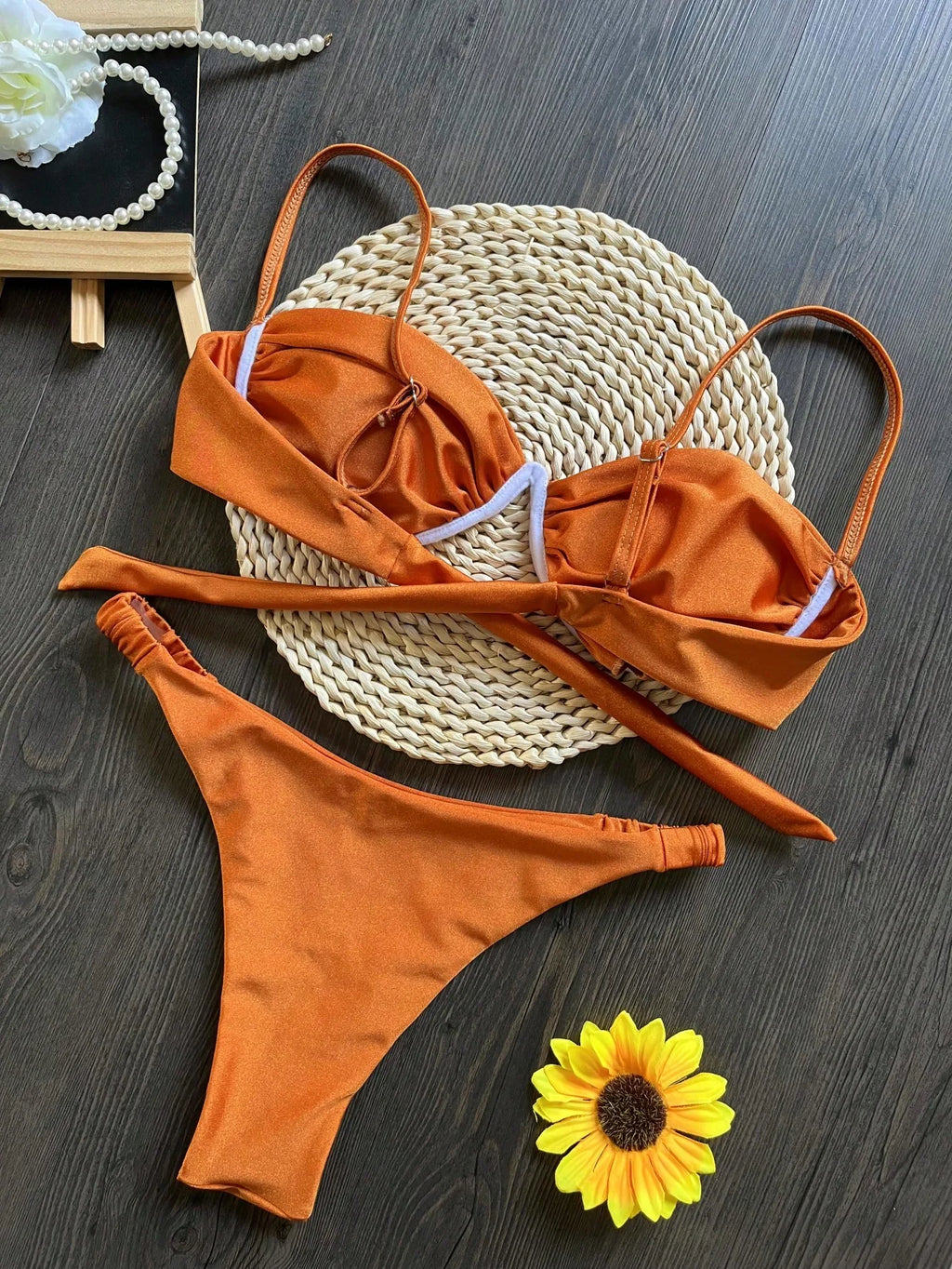 Golden Bloom Bikini