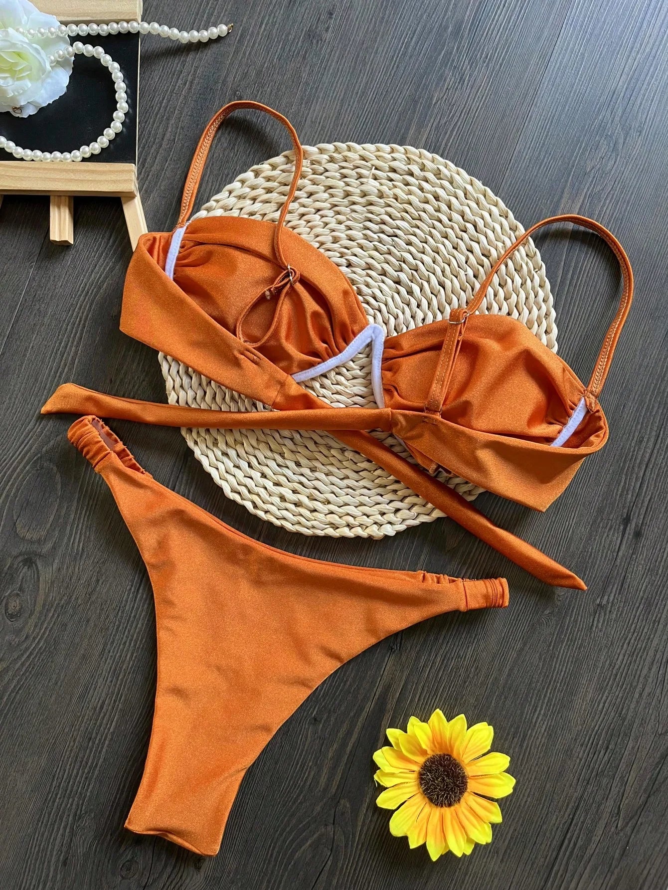 Golden Bloom Bikini