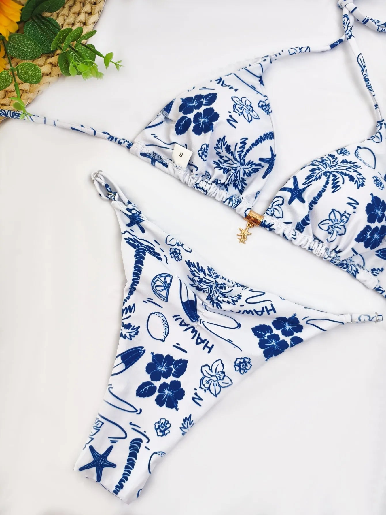 Sunny Dots Triangle Bikini