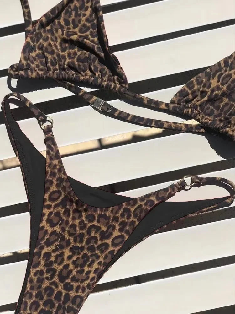 Wild Mirage Reversible Leopard Bikini