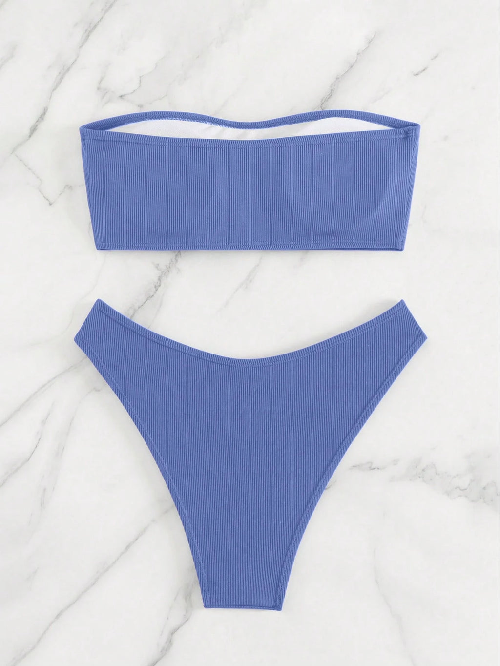 Azure Breeze Bandeau Bikini Set