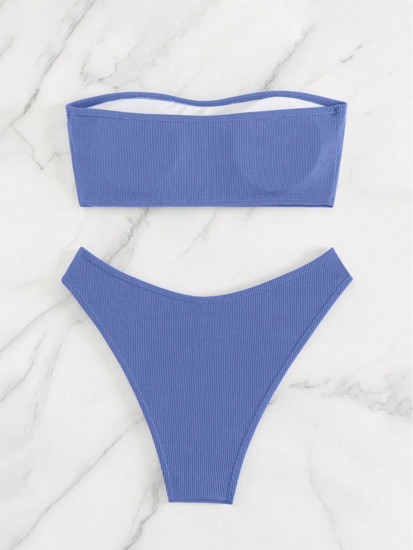 Azure Breeze Bandeau Bikini Set