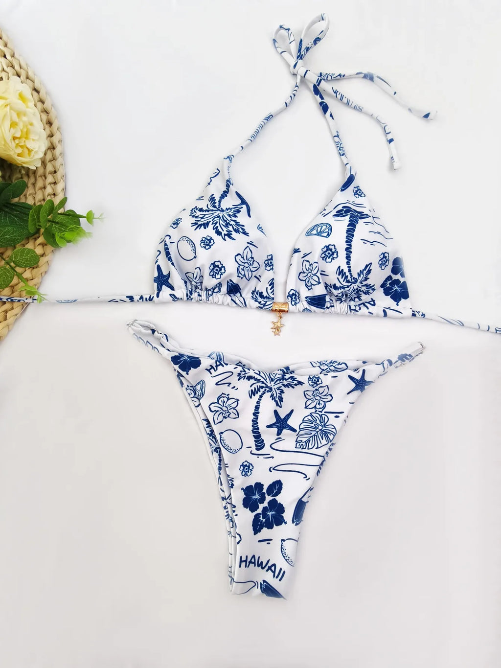 Sunny Dots Triangle Bikini