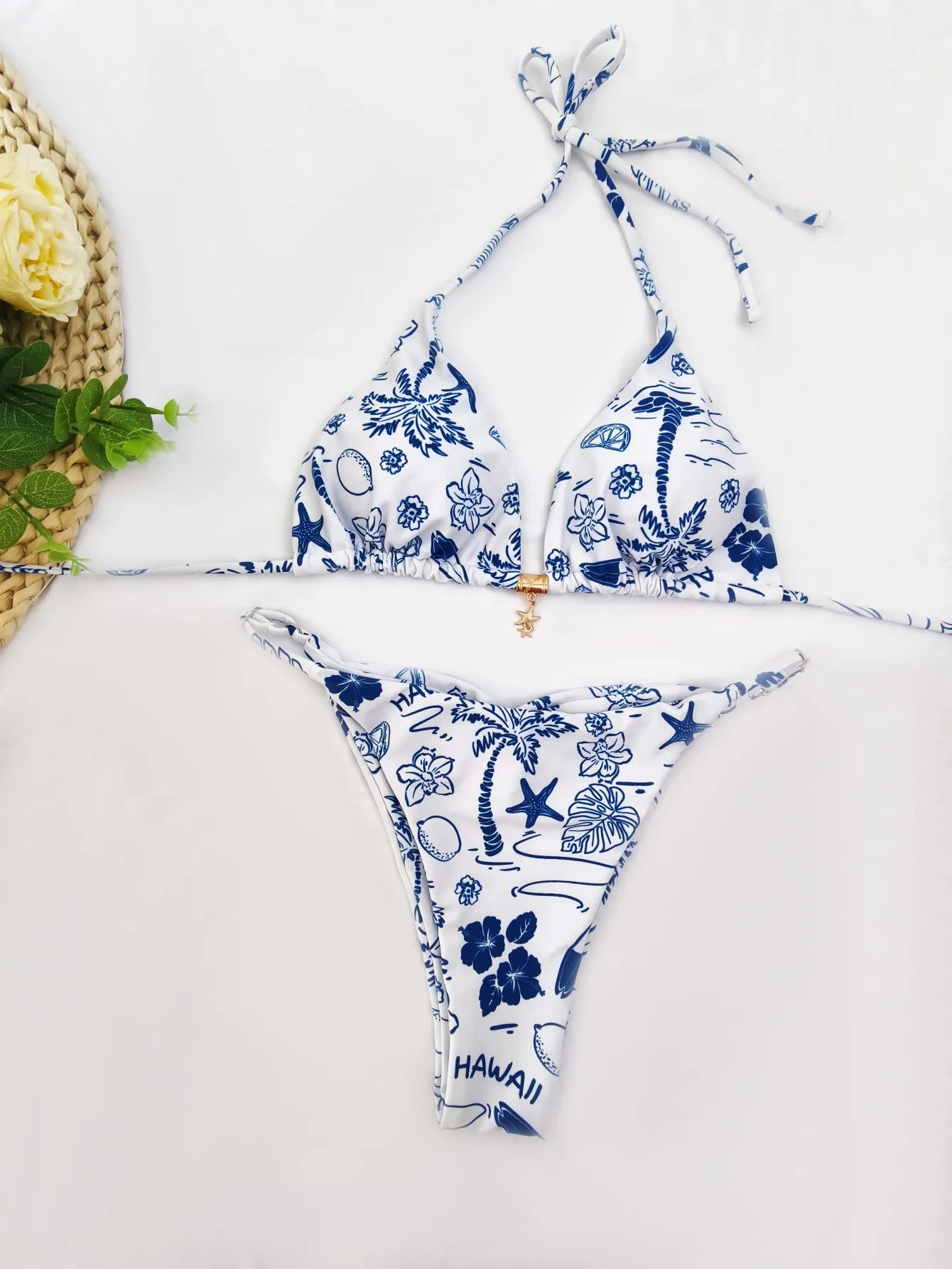 Sunny Dots Triangle Bikini