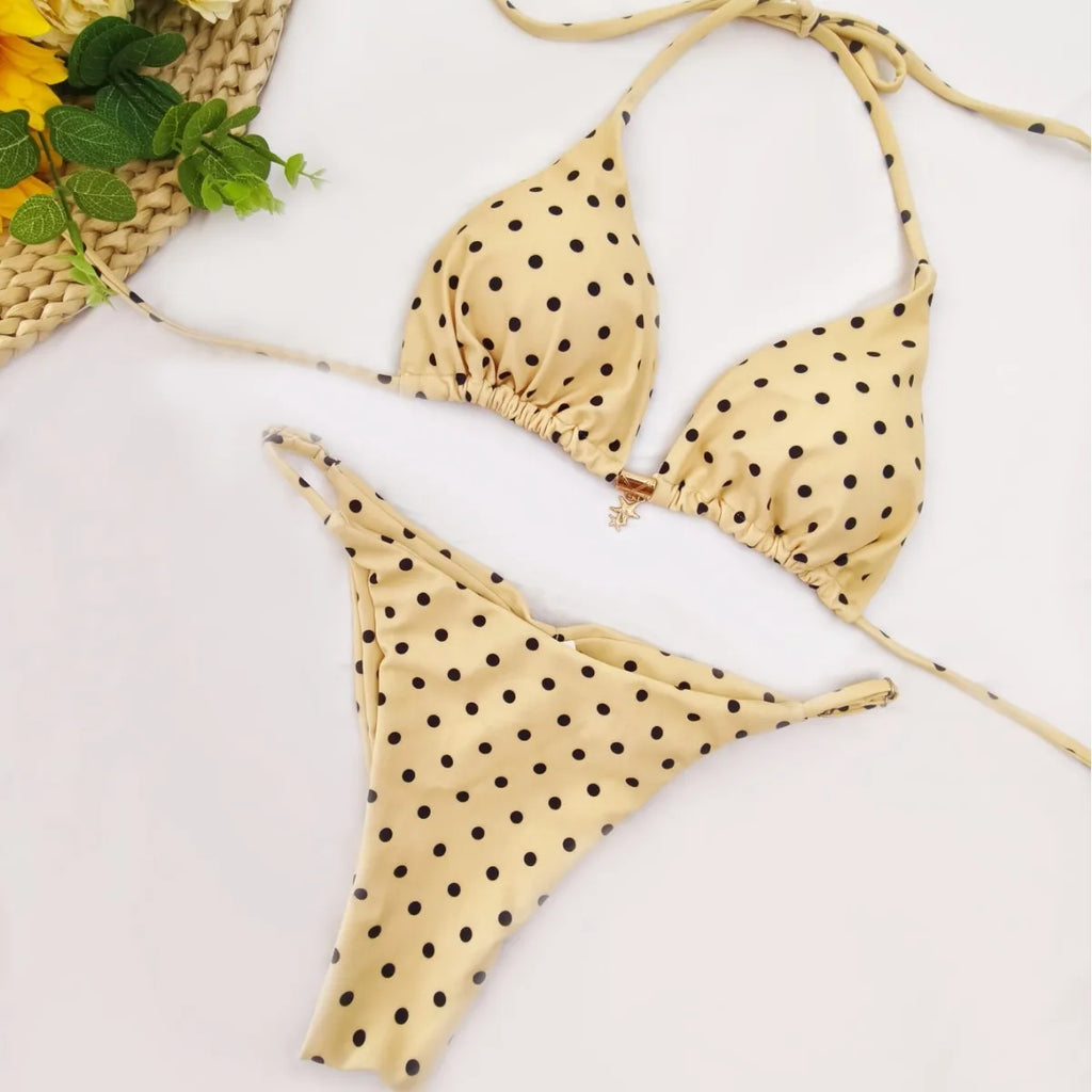 Sunny Dots Triangle Bikini