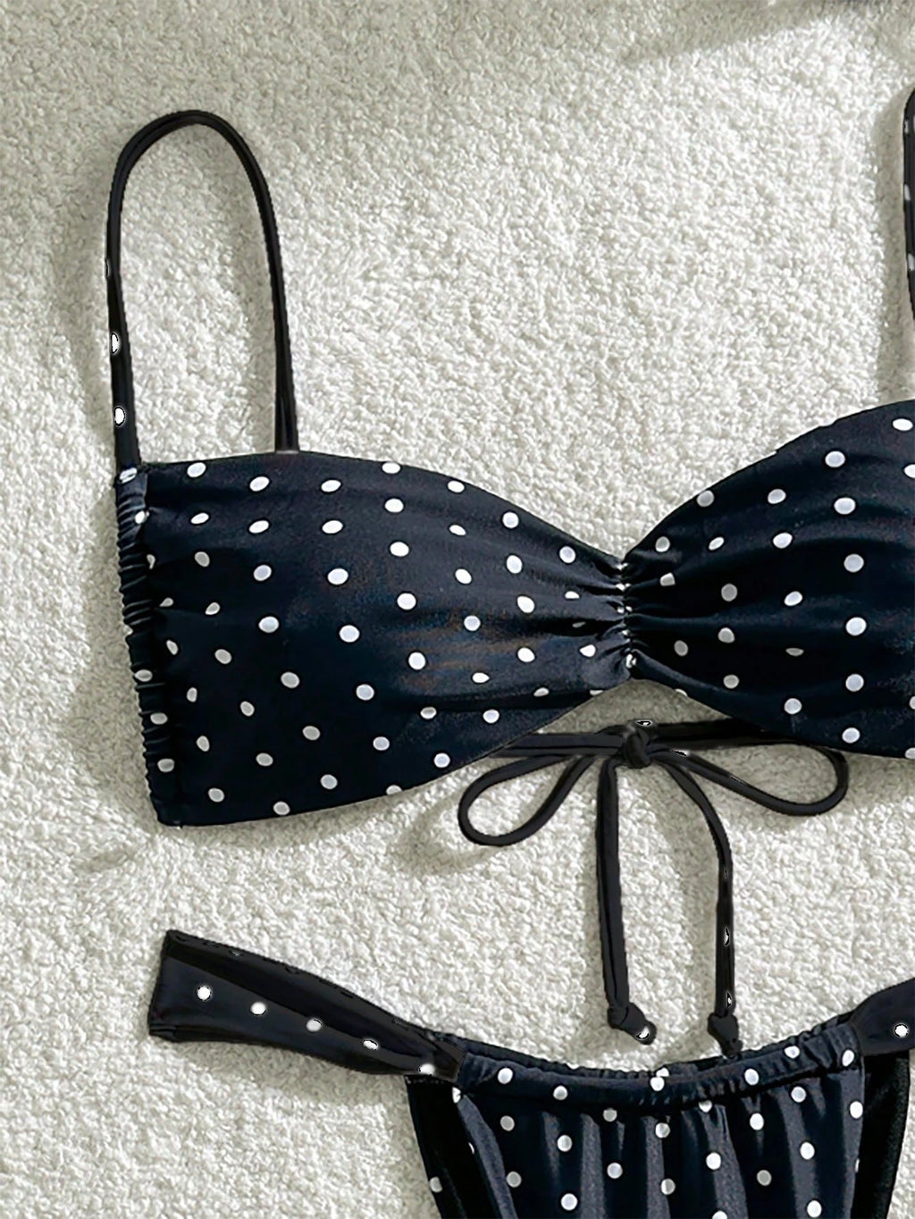Midnight Dot Bow Bikini