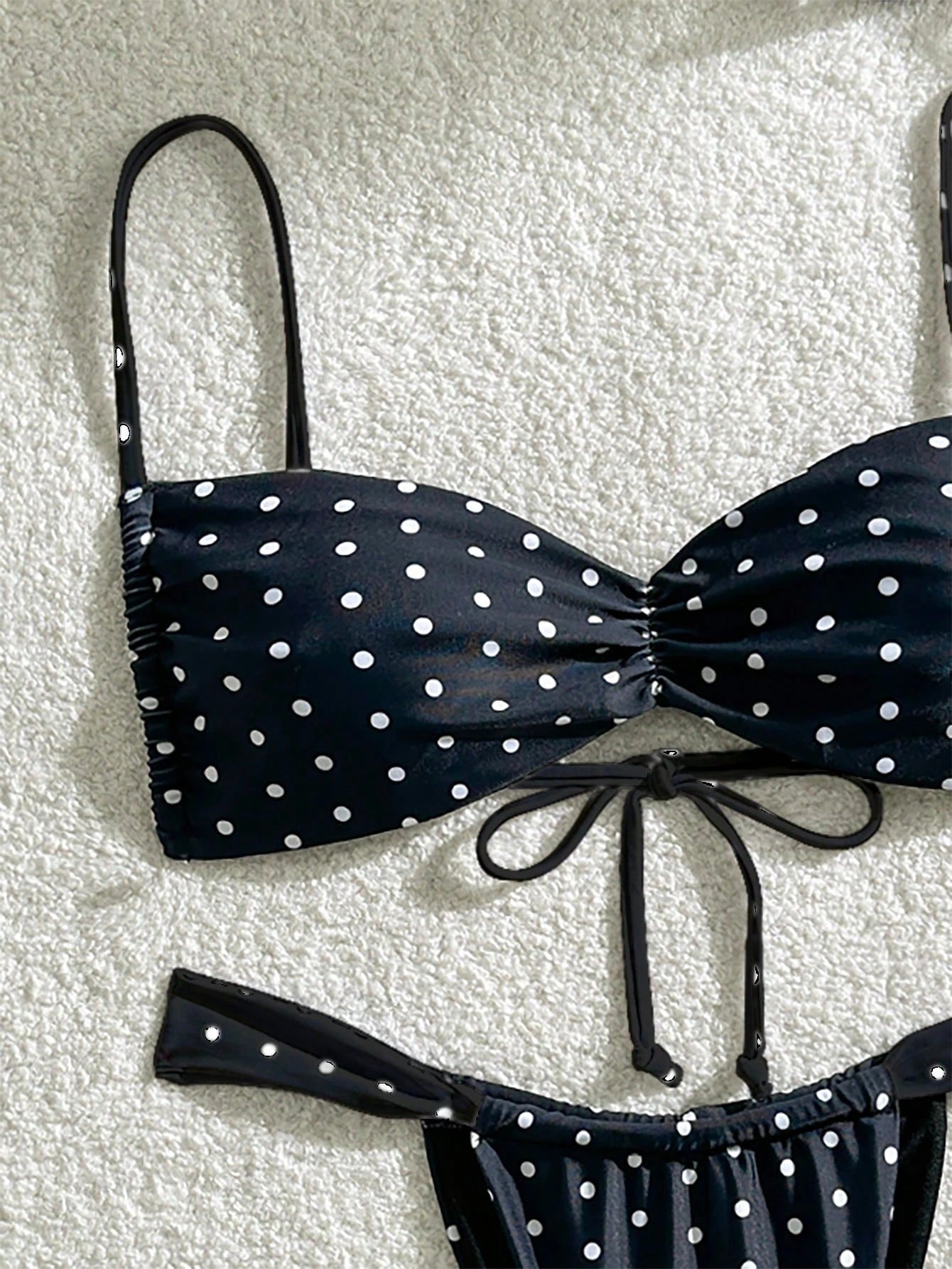 Midnight Dot Bow Bikini
