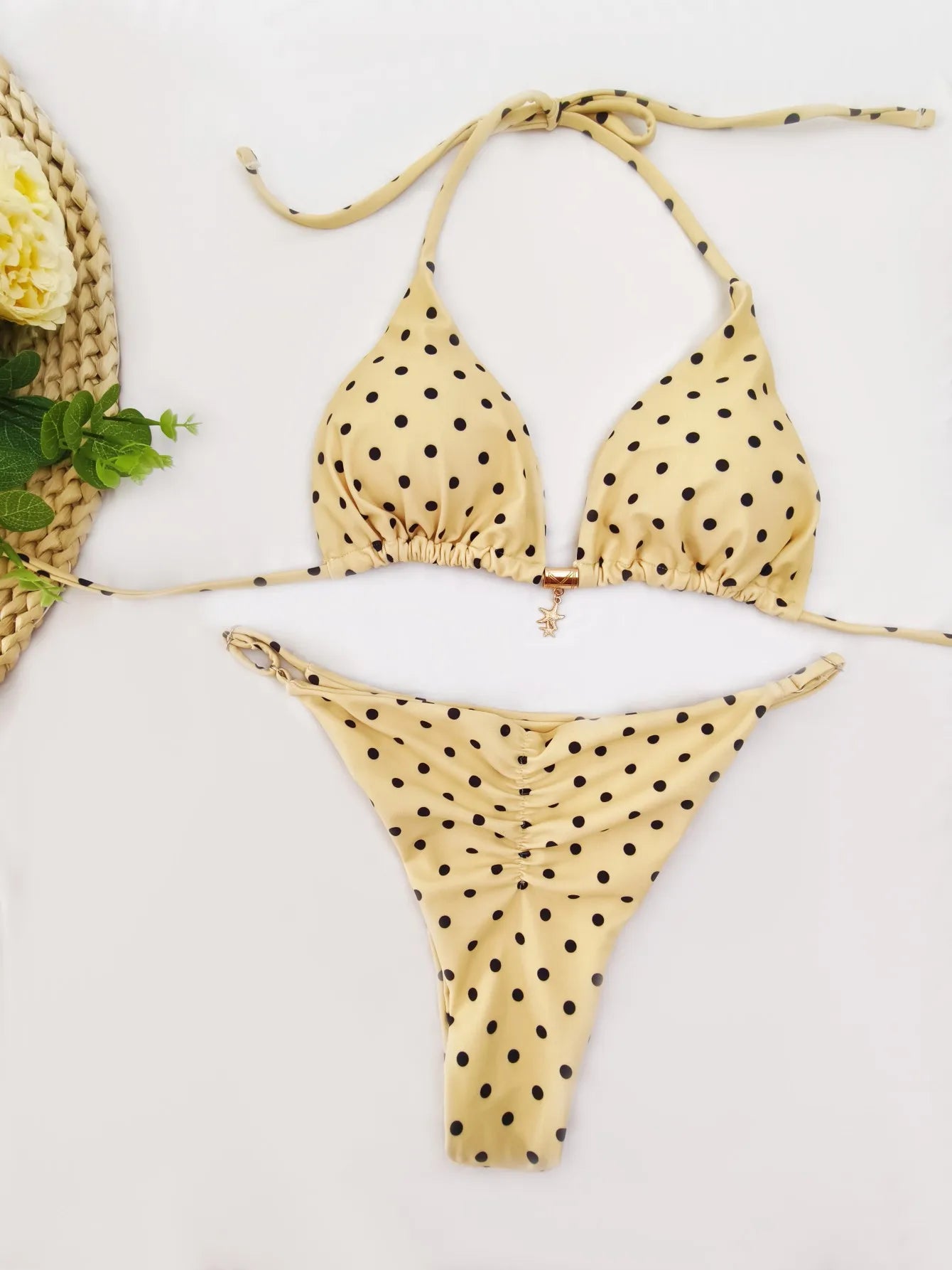 Sunny Dots Triangle Bikini