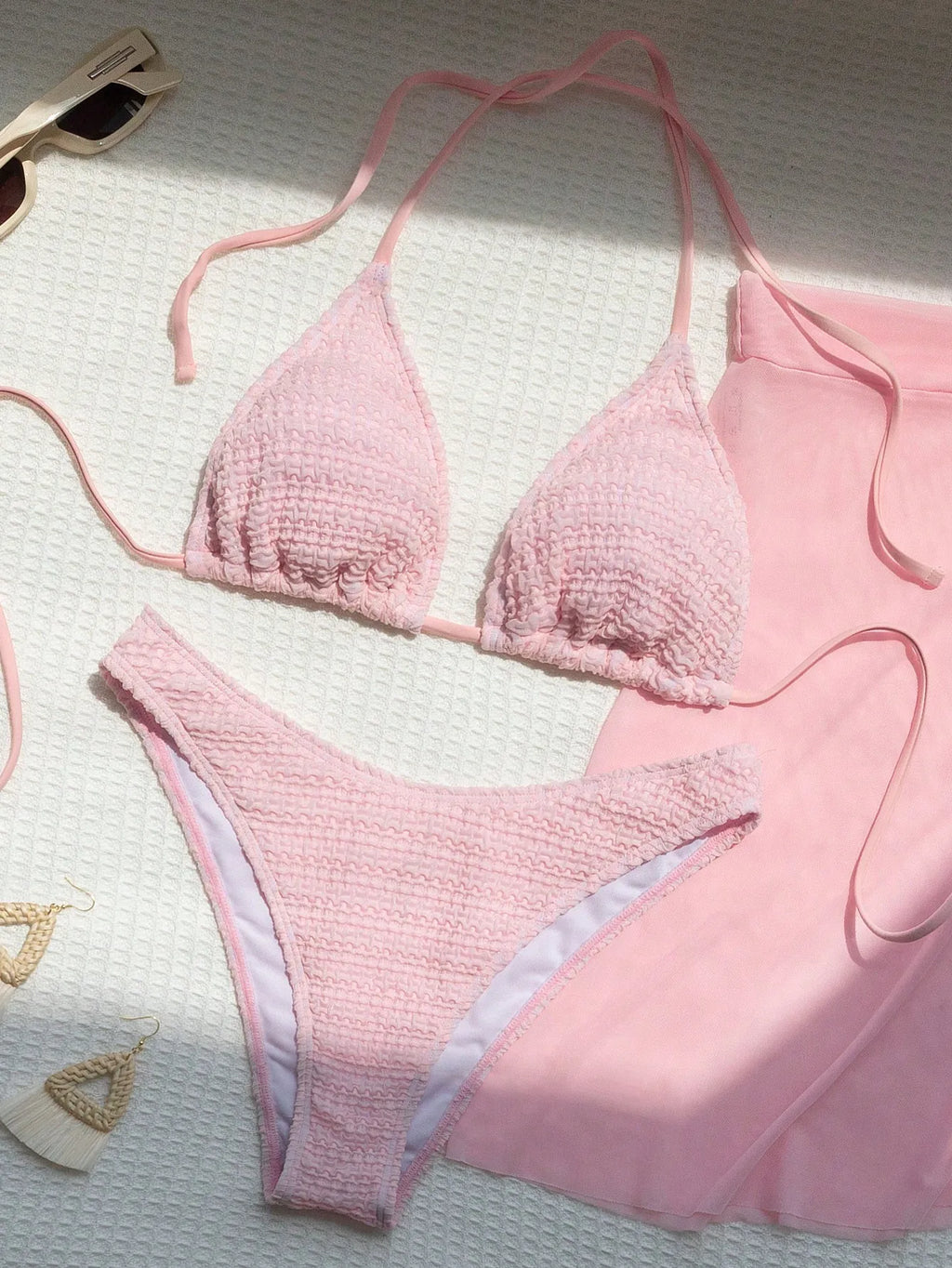 Blush Breeze 3-Piece Bikini Set