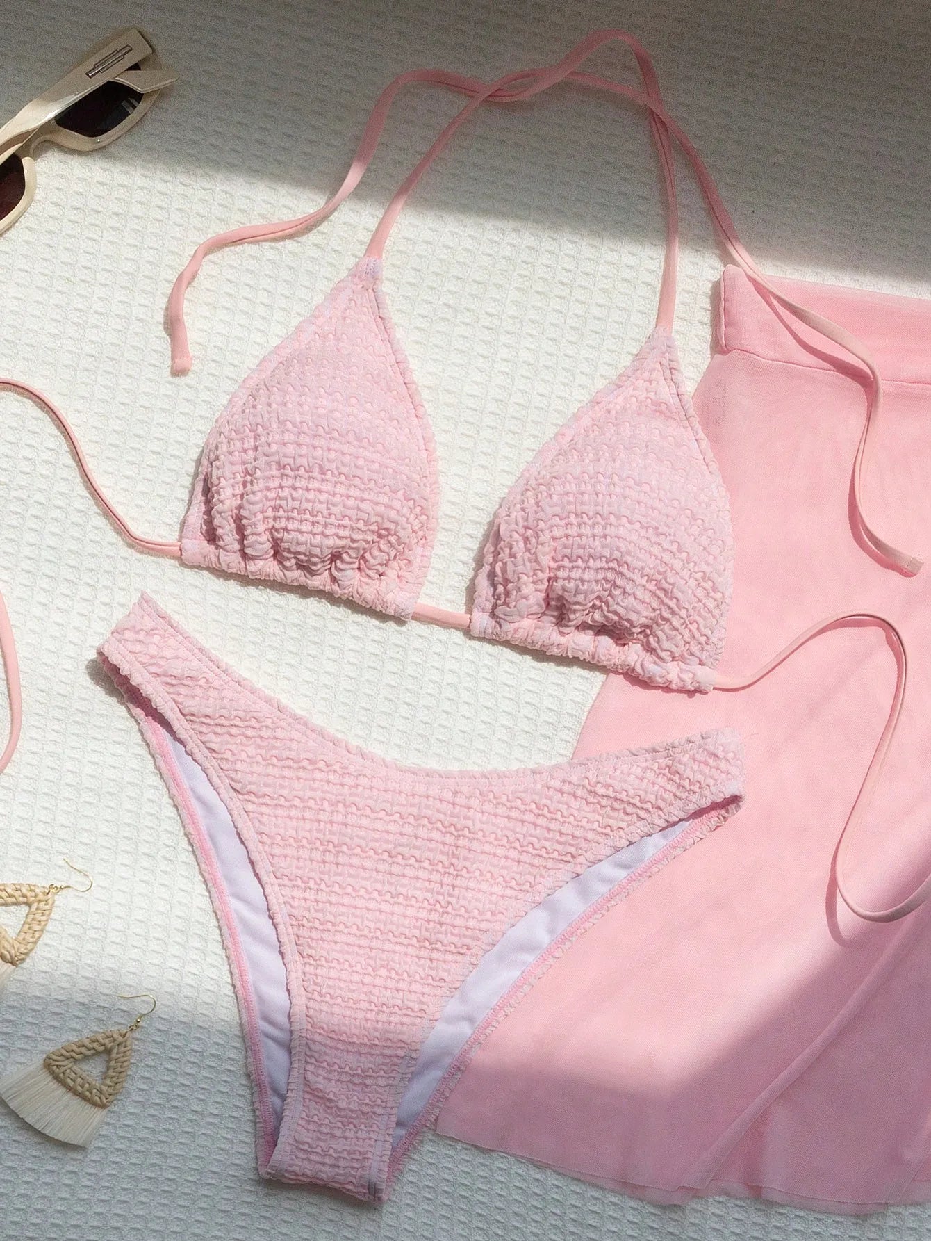 Blush Breeze 3-Piece Bikini Set