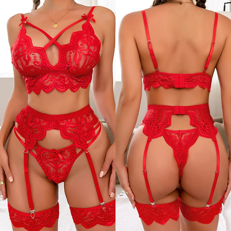Scarlet Seduction 3-Piece Set