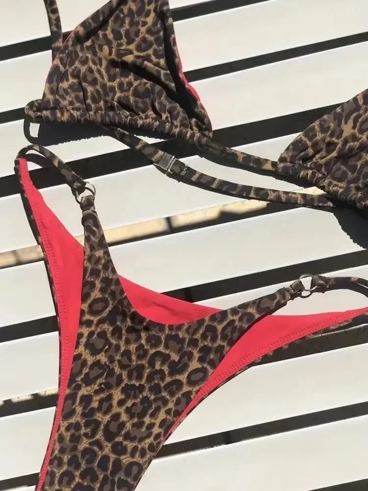 Wild Mirage Reversible Leopard Bikini