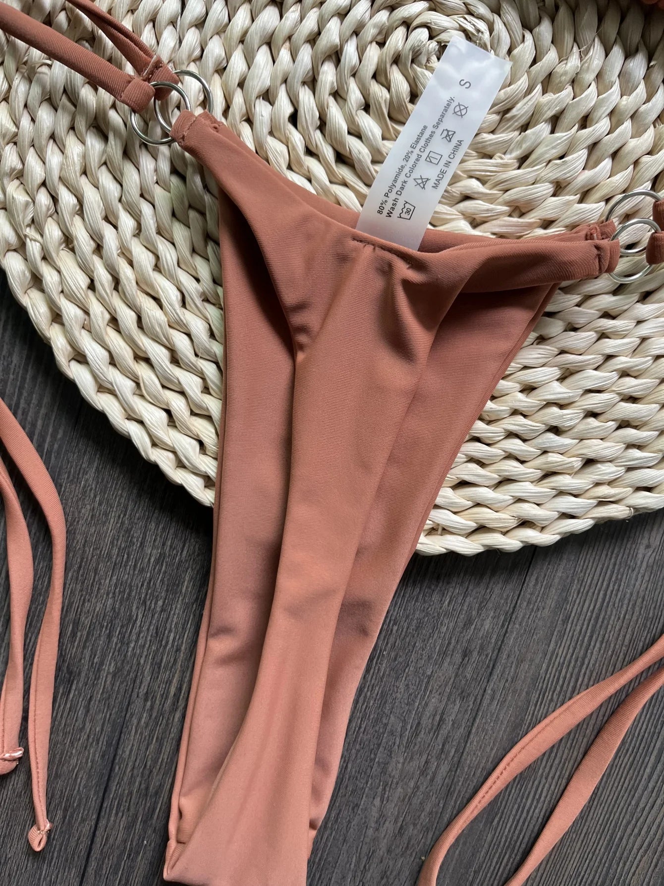 Mocha Luxe Minimal Bikini Set