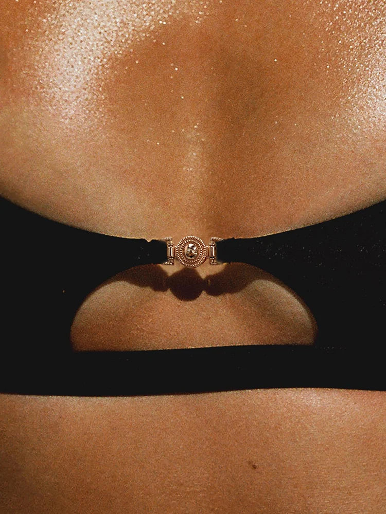 Crimson Heat Cross-Strap Bikini