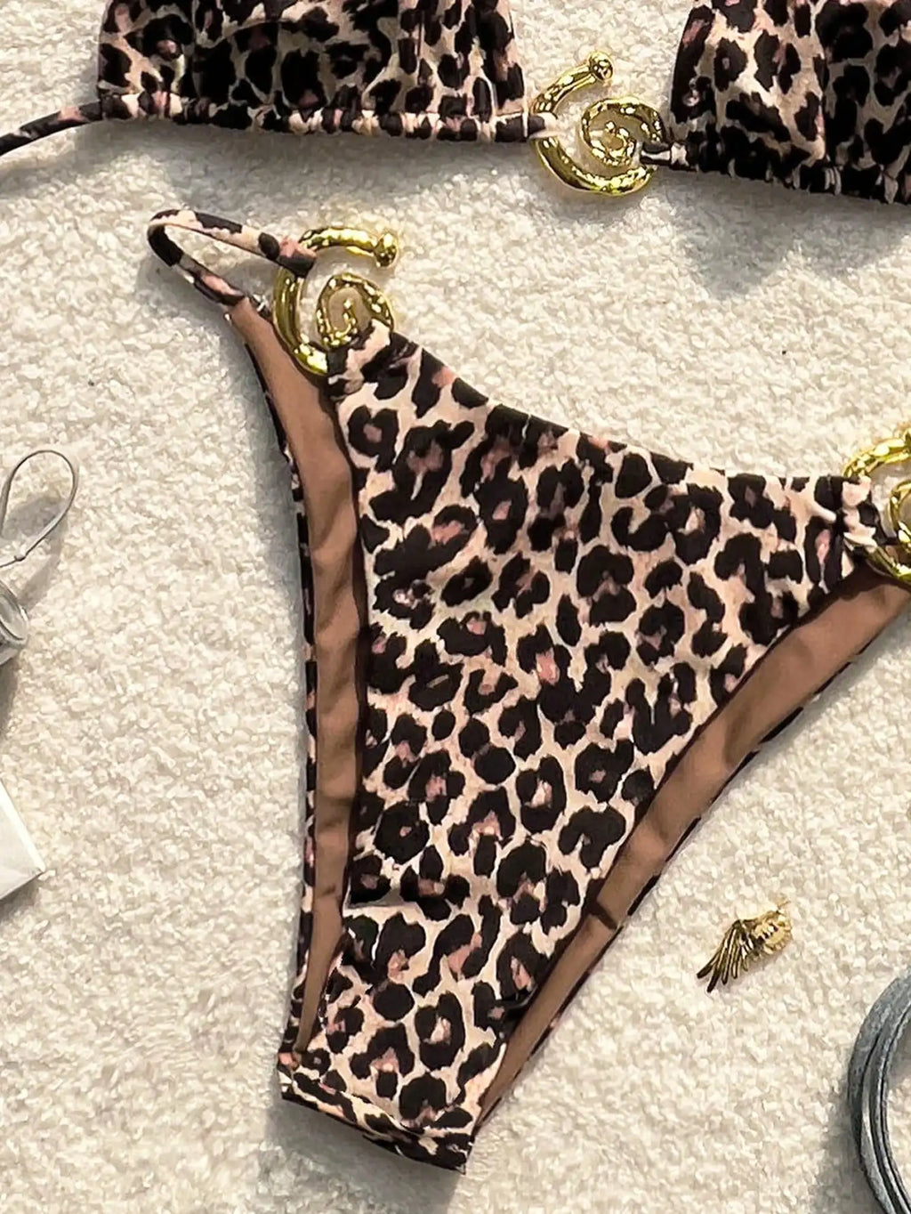 Leopard Print Bikini Set