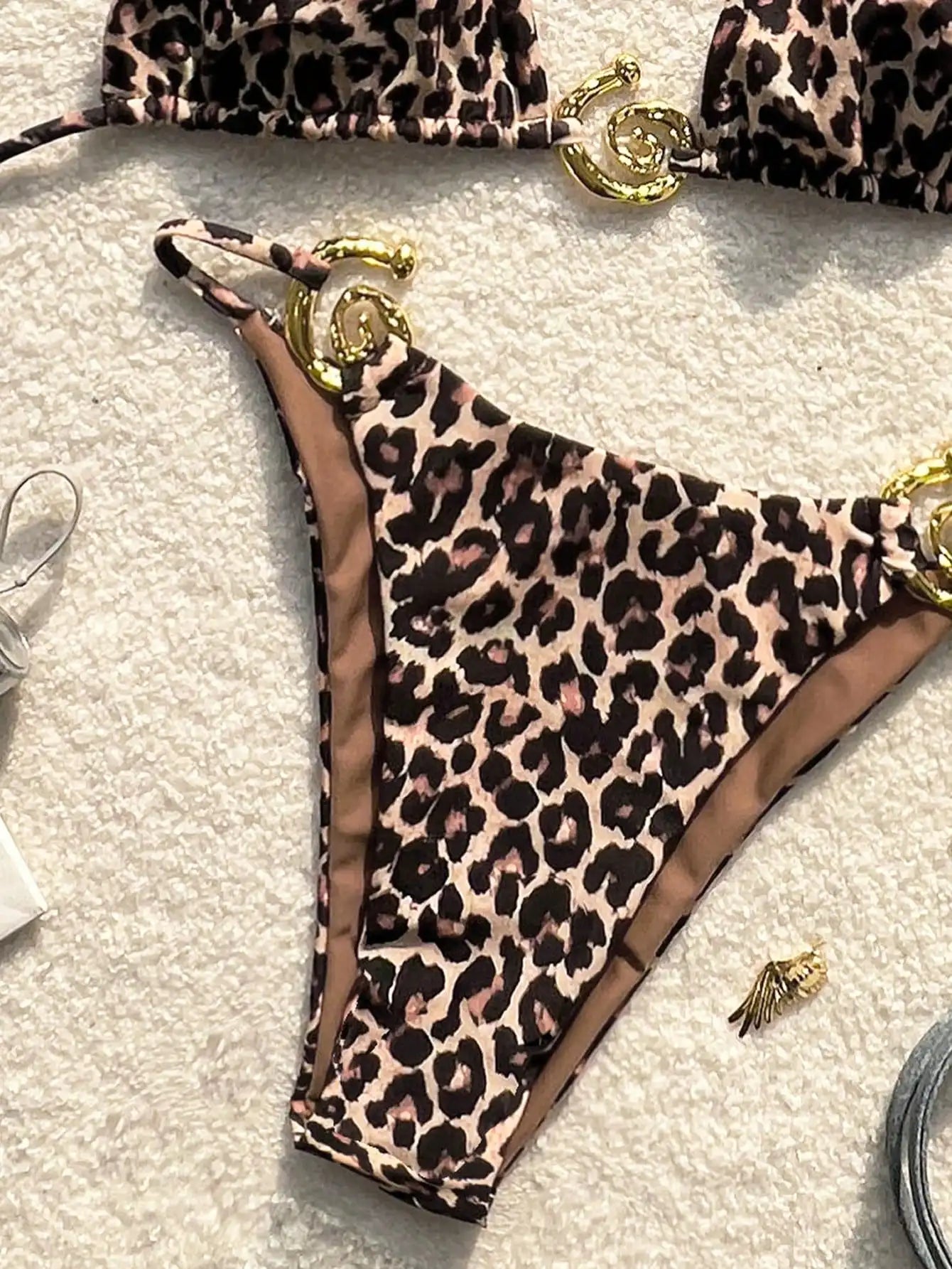 Leopard Print Bikini Set