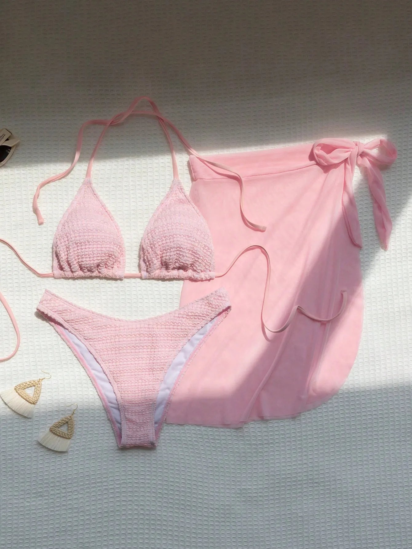 Blush Breeze 3-Piece Bikini Set