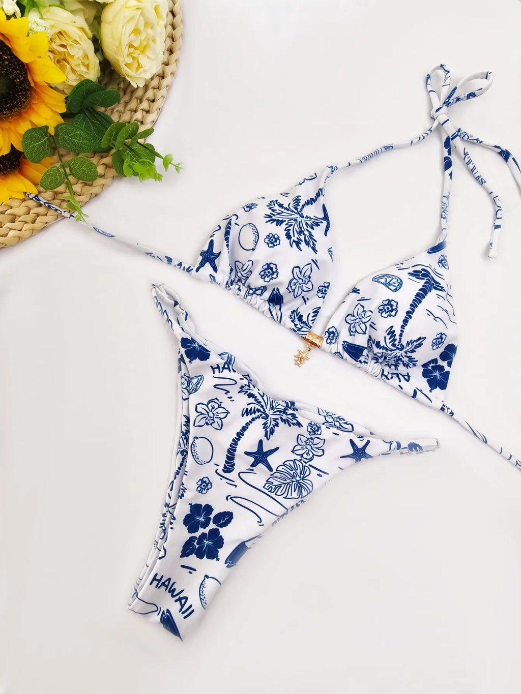 Sunny Dots Triangle Bikini